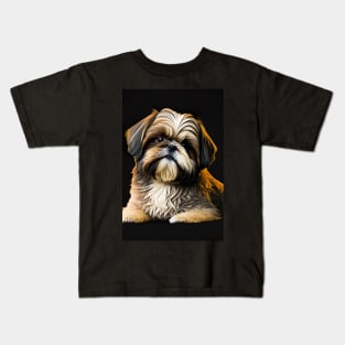 Super Cute Shih Tzu Portrait Kids T-Shirt